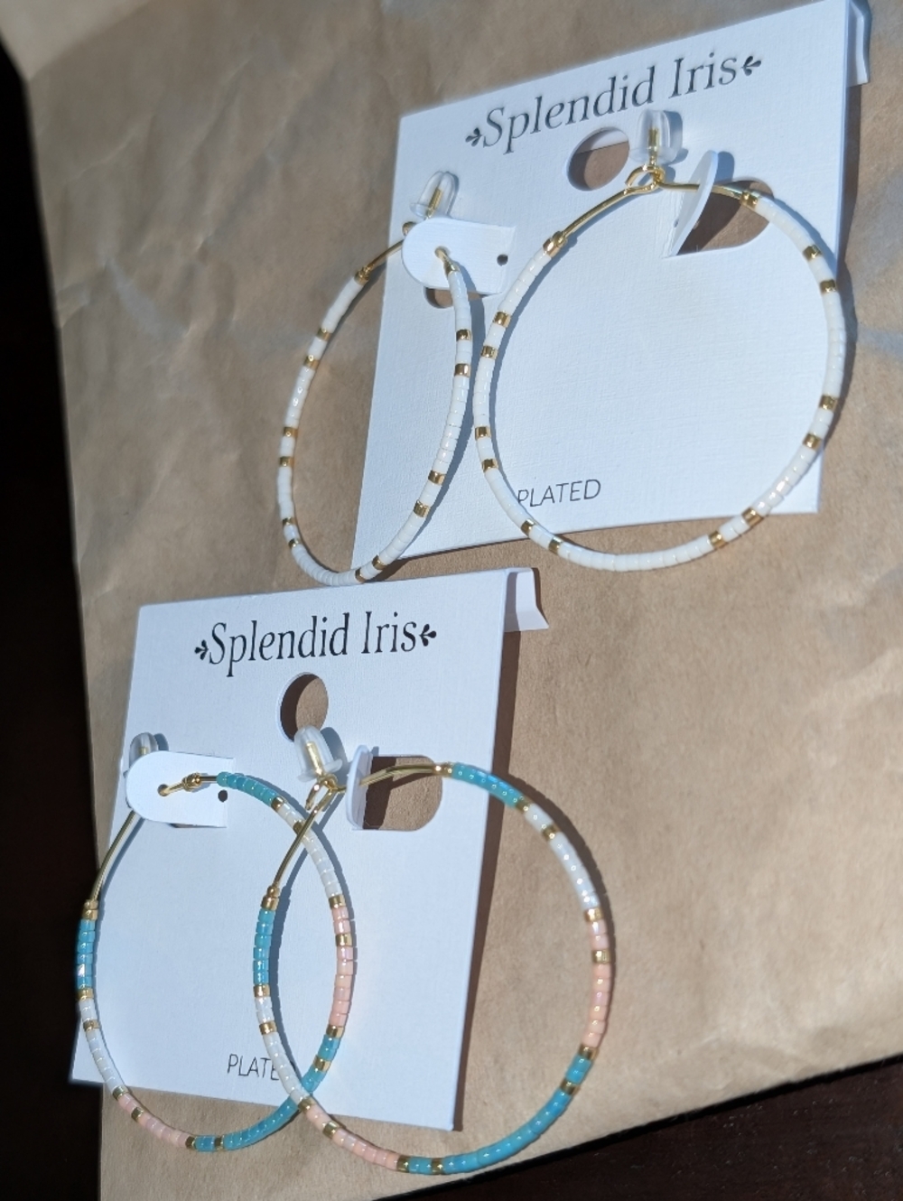 Splendid Iris Beaded Hoop Earrings Bundle